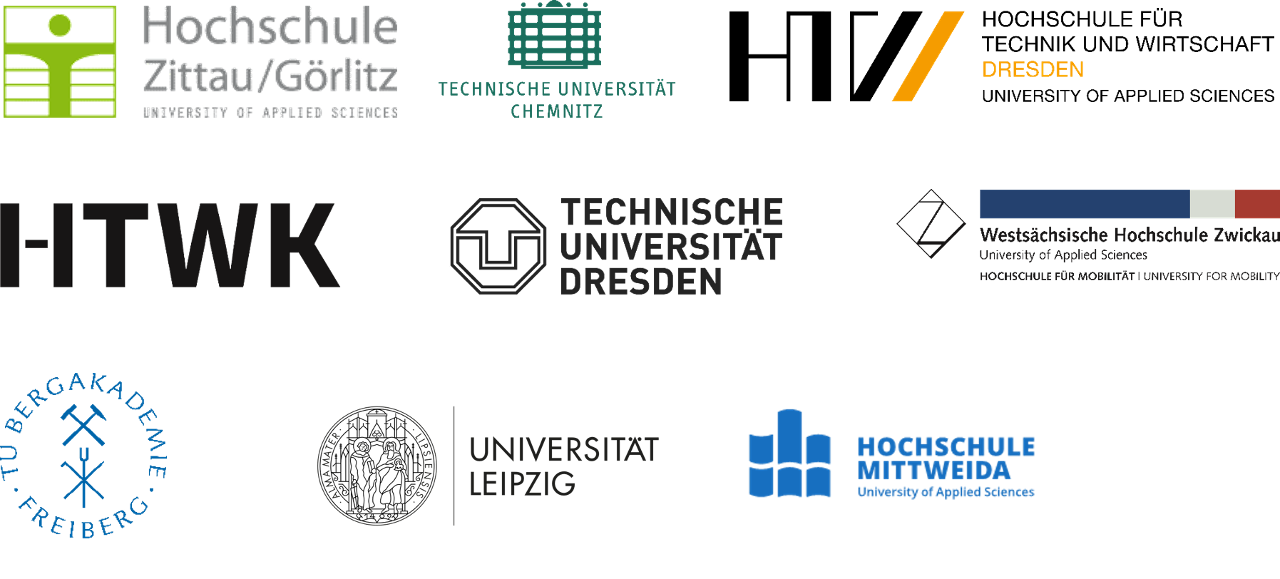 Logos der am Projekt beteiligten Hochschulen